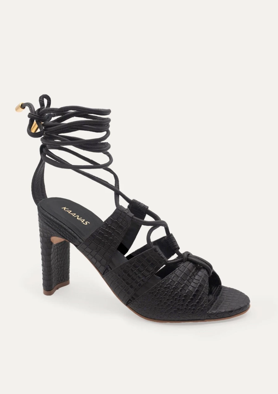 KAANAS Women's Zaria Black Shoes - Stylish & Comfortable Footwear for Women